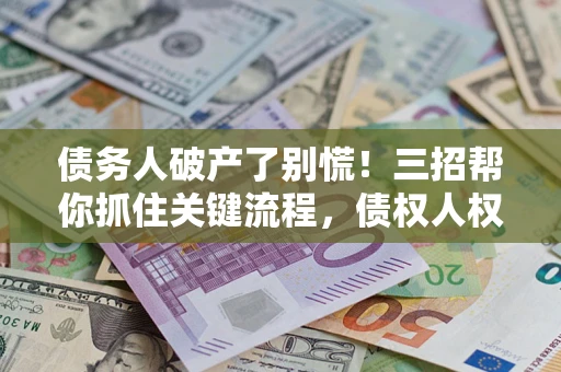 北京债务人破产了别慌！三招帮你抓住关键流程，债权人权益不再缩水