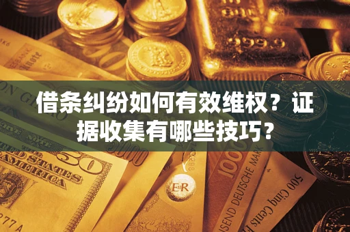 北京借条纠纷如何有效维权？证据收集有哪些技巧？